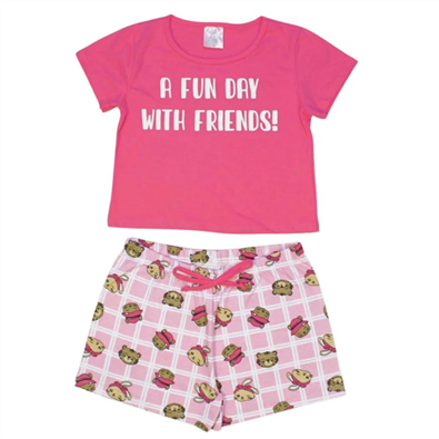 Conjunto Pijama Infantil Feminino Vero