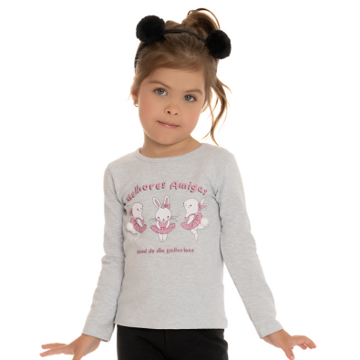 Blusinha Manga Longa Infantil