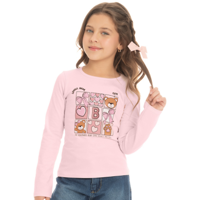 Blusinha Manga Longa Infantil