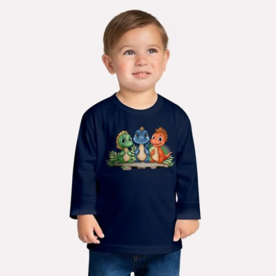 Camiseta Infantil Masculina Inverno