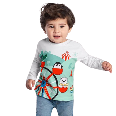Camiseta Infantil Masculina Inverno