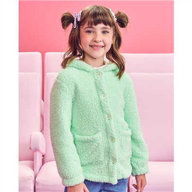 Casaco Teddy Infantil Feminino Inverno