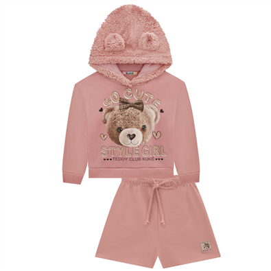 Conjunto  Infantil Feminino Teddy Club