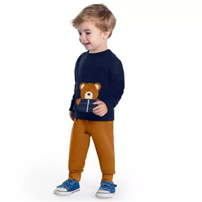 Conjunto Infantil Masculino Bordado Inverno