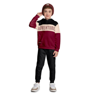 Conjunto Infantil Masculino de Moletom Inverno