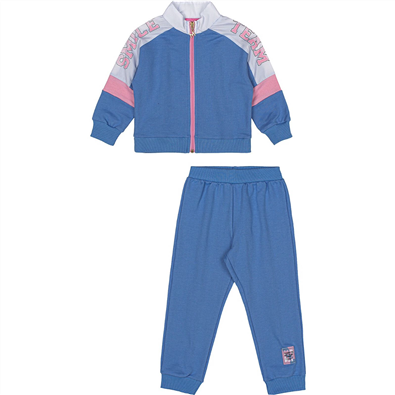 Conjunto Moletom Infantil Feminino Azul