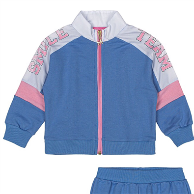 Conjunto Moletom Infantil Feminino Azul