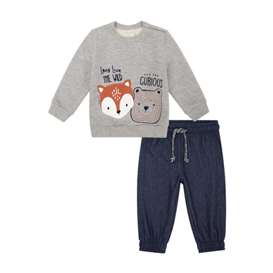 Conjunto Moletom Infantil Masculino