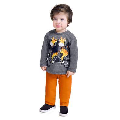 Conjunto Moletom Infantil Masculino Beb