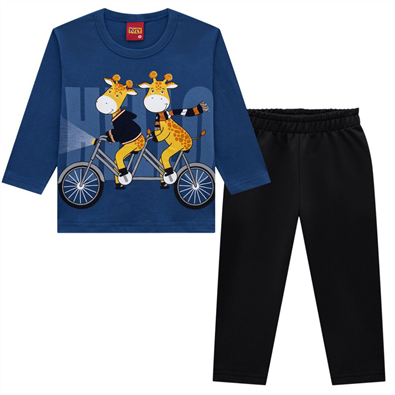 Conjunto Moletom Infantil Masculino Beb