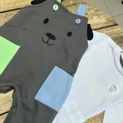 Jardineira Infantil Masculina Inverno