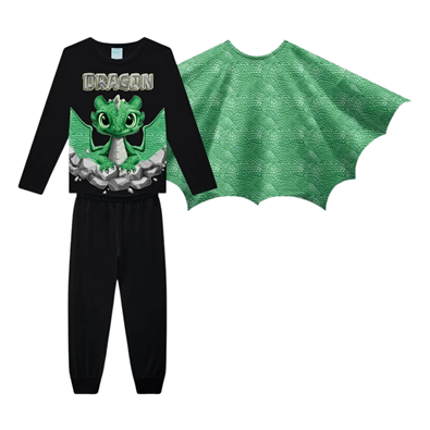 Pijama Infantil Masculino Brilha no Escuro Drago