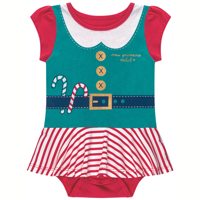 Vestido Infantil Feminino Body Natal