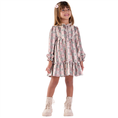 Vestido Infantil Feminino Inverno