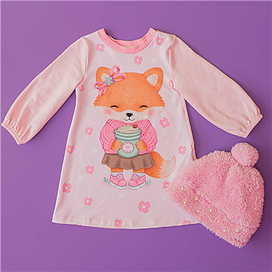 Vestido Infantil Feminino Inverno