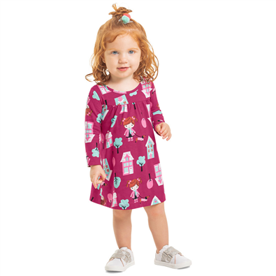 Vestido Infantil Feminino Inverno Beb